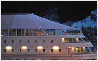 Sun-screen :_Hurtigruta M/S Finnmarken  Area : 327 m2