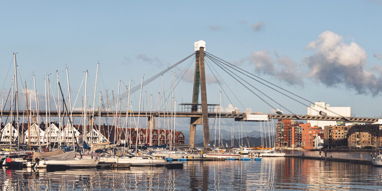 Stavanger City Bridge is a cable stayed bridge in Stavanger in Stavanger, Rogaland, Norway